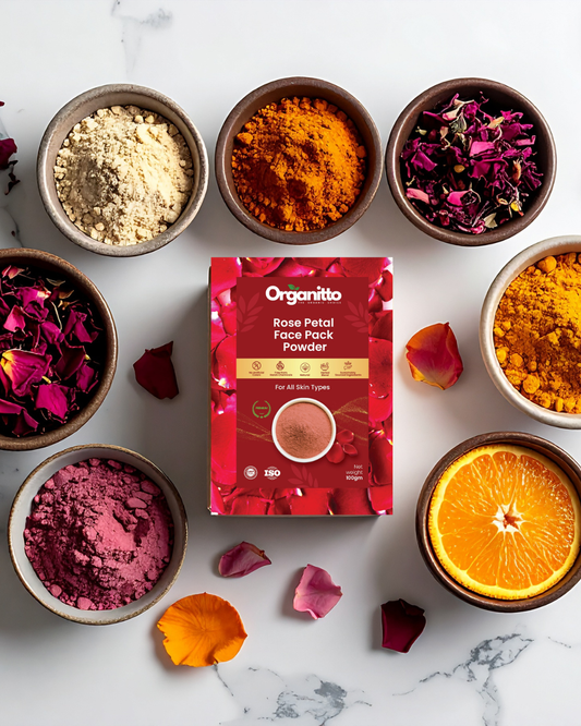 Organitto Rose Petal Face Pack Powder
