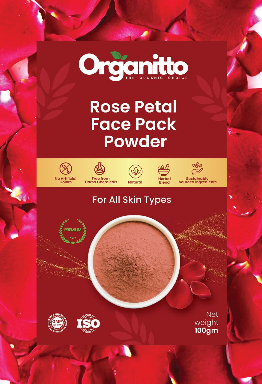 Organitto Rose Petal Face Pack Powder