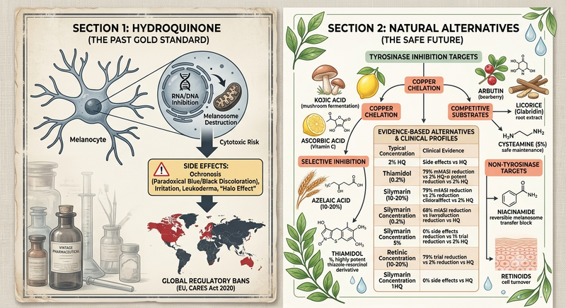 Hydroquinone vs. Natural Alternatives: The Quest for Safe Skin Brightening