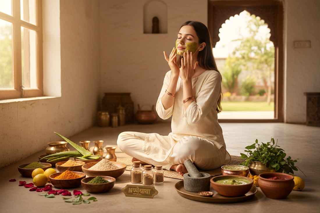 Woman with clear even skin after natural pigmentation treatment