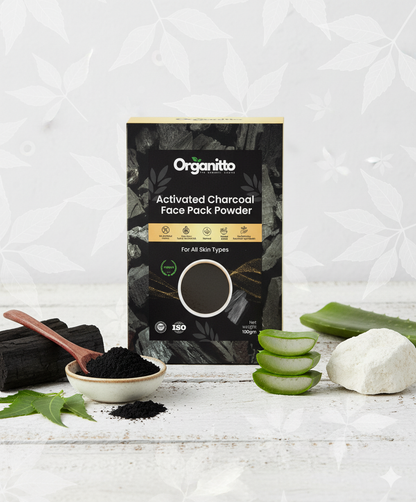Activated Charcoal Face Pack Powder - Deep Pore Detox Clay Mask