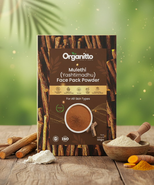 Mulethi (Licorice) Face Pack Powder for Skin Lightening & Brightening 