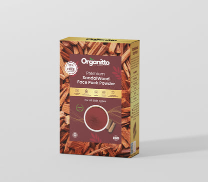Sandalwood Face Pack Powder - Cooling & Soothing Ayurvedic Clay Mask