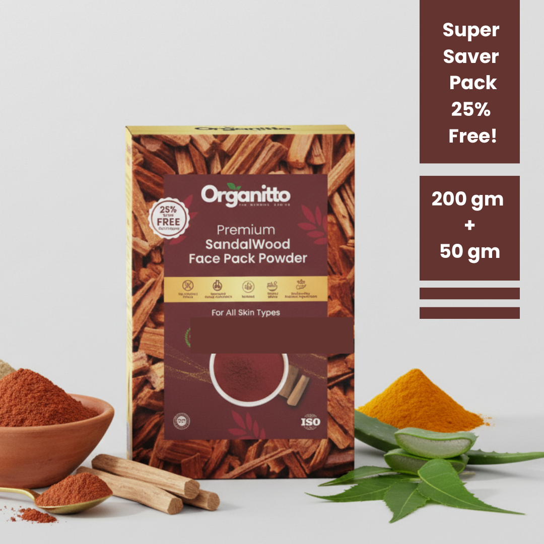 Sandalwood Face Pack Powder - Cooling & Soothing Ayurvedic Clay Mask
