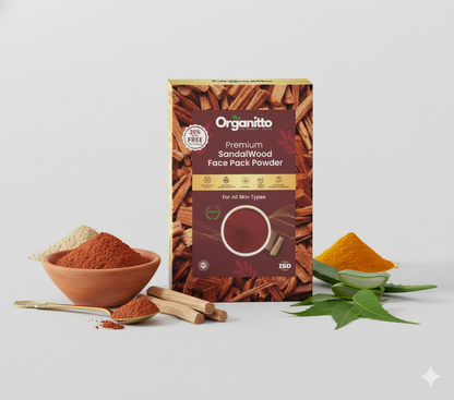 Sandalwood Face Pack Powder - Cooling & Soothing Ayurvedic Clay Mask